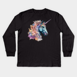 Colorsplash Unicorn Kids Long Sleeve T-Shirt